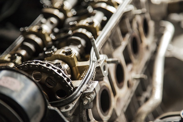 Valves in cylinder head